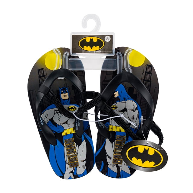 Sandalias Chanclas De Tu Personaje Favorito Negro Batman 11-12