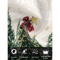 thumbnail image 7 of Rustic Christmas Cloth Napkins Set of 8 Reusable Dinner Napkins, Snowflake Xmas Christmas Tree Cocktail Napkin Washable Table Napkins for Wedding/Holiday Party/Baby Shower 20"x20", 7 of 7