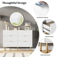 thumbnail image 4 of Commode à 6 Tiroirs avec Tiroirs Larges, Commode en Bois, Commodes de Rangement Modernes pour Salon, 4 of 7