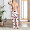 thumbnail image 2 of Fuzoiu Birthday Cake Print Men's Pajama Pants,Lounge Pants for Men,Lounge PJ Bottoms,Sleepwear Pants with Drawstring Pockets -Small, 2 of 6