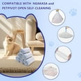 thumbnail image 3 of 120 Count Cat Litter Box Bags for NeakasaM1 and Petpivot Autoscooper 11/12 Self-Cleaning Cat Litter Boxes, Extra Thick Heavy Duty Liners Replacement, Unscented, 27" x 13", Holds 22 lbs, 3 of 6