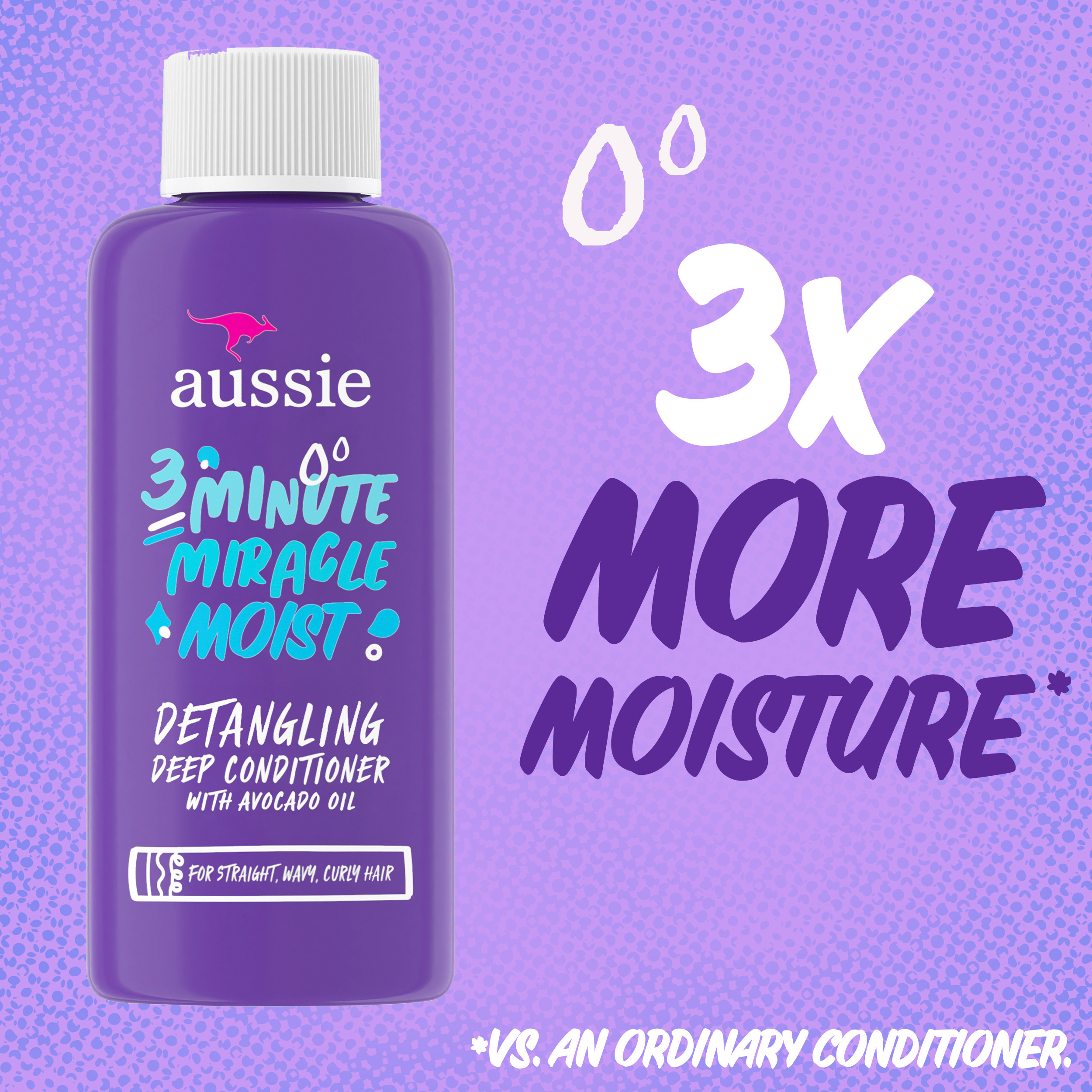 Aussie Miracle Moist 3 Minute Miracle Deep Conditioner with Avocado, Paraben Free, For All Hair Types 1.7 fl oz - image 5 of 12