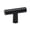 Black, variant on Alno A2802-MB Vita Bella 1-3/4" Modern Smooth T Bar Cabinet Knob / Drawer Bar Knob - Black