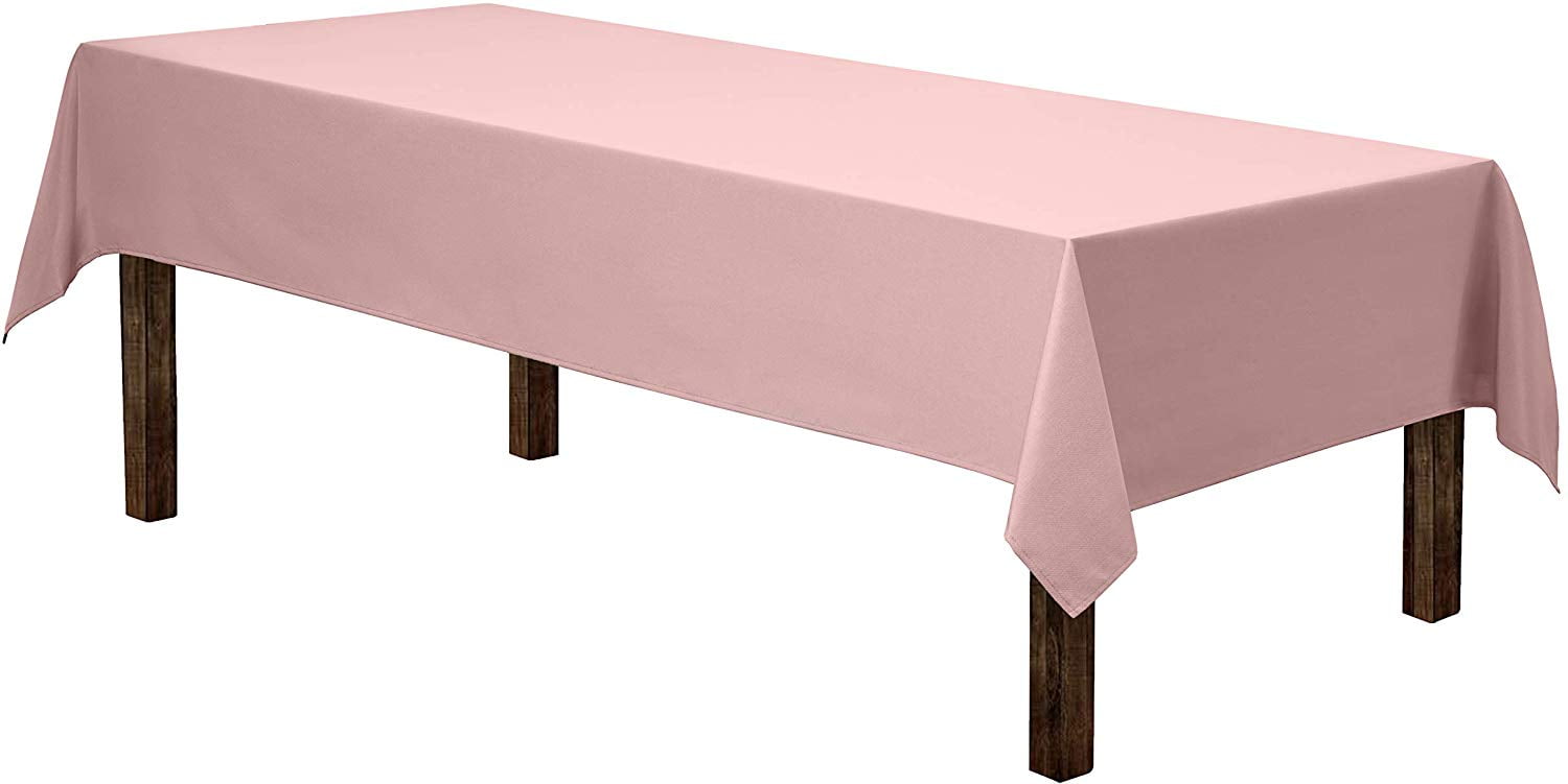 Pick a Size Polyester Rectangular Cloth Table Covers for All Events 60 Wide Hot Pink Polyester Poplin Rectangular Tablecloth