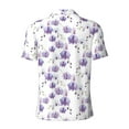 thumbnail image 3 of Xecao Orchids Flowers for Mens' Casual Short Sleeve Button-Down Polo Shirts for a Classic Golf Look, 3 of 9