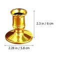thumbnail image 2 of GAXIRE 24Ud Portavelas De Plástico Dorado Para De Mesas Y Ambientes, 2 of 7