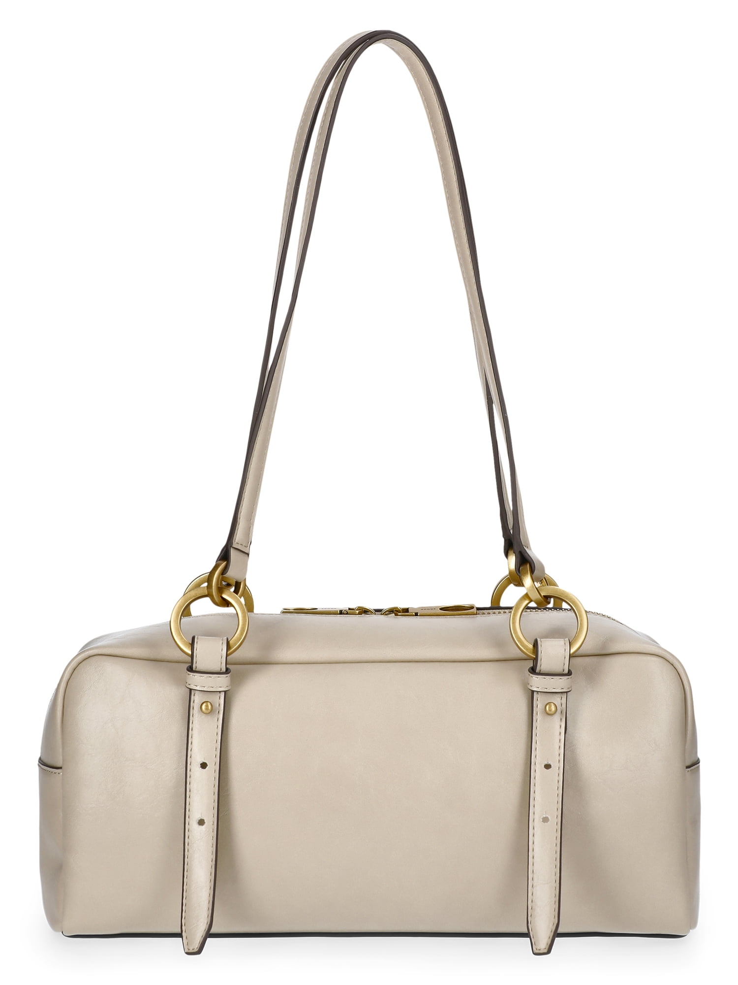 Scoop Women's Faux Leather Top Handle Shoulder Bag, Almond Biscuit