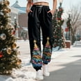 thumbnail image 2 of TTUHYWXI Christmas Sweatpants for Women 2025 High Waist Joggers Drawstring Elastic Fashion Pajamas Pants (Sky Blue, M), 2 of 6