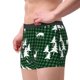 thumbnail image 2 of Balery Christmas tree green plaid Calzoncillos bóxer para hombre, ropa interior de algodón suave y transpirable con cinturilla de nailon-X-Large, 2 of 5