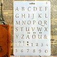 thumbnail image 4 of Opolski English Alphabet Number DIY Scrapbook Drawing Template Measuring Ruler Stencil, 4 of 8