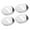 Argent, variant on 4 Pieces Car Door Lock Cover Metal Protection Accessory for