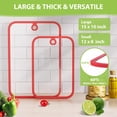 thumbnail image 2 of Juego de tablas de cortar Freshmage Glass de 2 piezas para cocina, 2 of 9