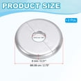 thumbnail image 2 of Uxcell Wall Split Flange ABS Round Self-Adhesive Escutcheon Plate Buckles Cover for Water Pipe Faucet Decoration 0.65" Silver, 2 of 7