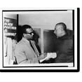 thumbnail image 2 of Historic Framed Print, [Stanley S. Scott (l) interviewing Stokely Carmichael at Student Non-Violent Coordinating Committee (SNCC) headquarters in New York], 17-7/8" x 21-7/8", 2 of 9