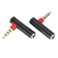 thumbnail image 3 of 3.5mm Male to Female Audio Adapter Right Angle Stereo Headphone Cable Jack Plug for Mobile Phones Tablets, 3 of 7