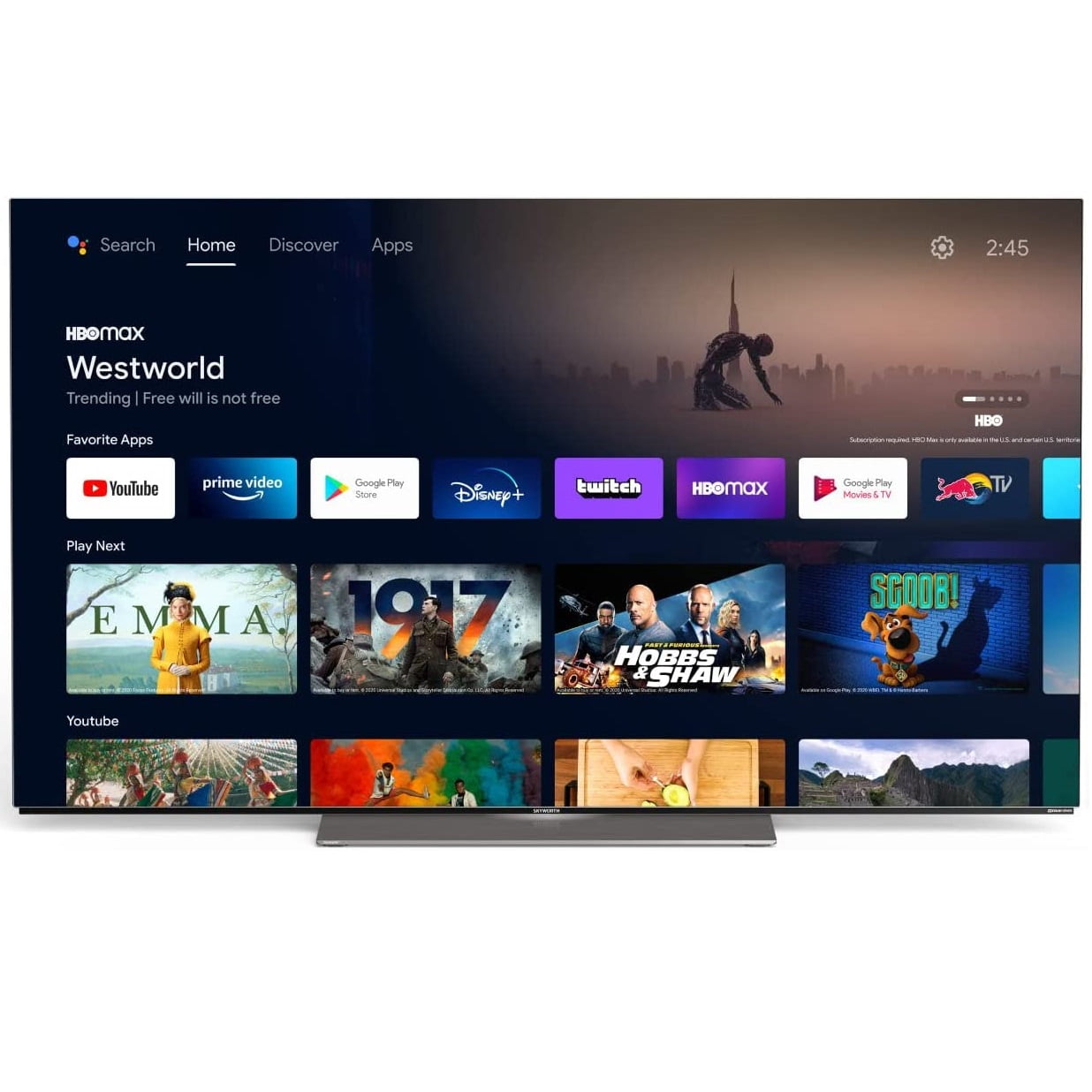 SKYWORTH 65XC9300 65inch 4K UHD OLED Android TV with Dolby Atmos (2021