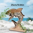 thumbnail image 2 of Wooden Seashells Display Case with Acrylic Window,Seashells Holders Small Shadows Box Ornament Coastal Homes Decors, 2 of 8