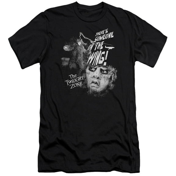 Twilight Zone Someone On The Wing Adult 30/1 T-Shirt Black
