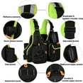 thumbnail image 5 of Fly Fishing Vest Pack with Multi Pockets Fishing Vest Jacket for Camping Hiking Fishing Outdoor Water Sports Equipment Safety Jacket, 5 of 10