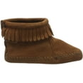 thumbnail image 5 of Minnetonka Back Flap Bootie (Infant/Toddler), Brown 0 Infant, 5 of 7