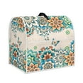 thumbnail image 3 of ZIATUBLES Stand Mixer Dust Cover Portable Appliance Cover with Top Carry Handle Compatible with 4.5-5 Quart Washable Kitchen Mixer Organizer Decor Cover, Butterfly Boho Mandala Flower, 3 of 7