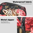 thumbnail image 4 of Rose Leopard Waterproof Oxford Fabric Storage Pouch for Electronic Devices - Cord Organizer, Hard Drive Bags, Canvas Storage Box Small, Charger Cord Organizer - 5.9x9.44x3.14 in, 4 of 6