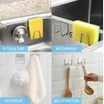 thumbnail image 6 of 4Pcs Sponge Holders for Kitchen Sink Strong Adhesive Small Sponge Holder Premium Rustproof & Waterproof Kitchen Sink Caddy, 6 of 13