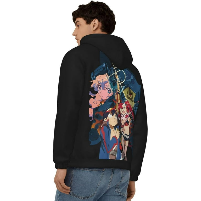 Anime Gurren Lagann Hoodie Men s Zip Pullover Hooded Long Sleeve Sweatshirt Jacket