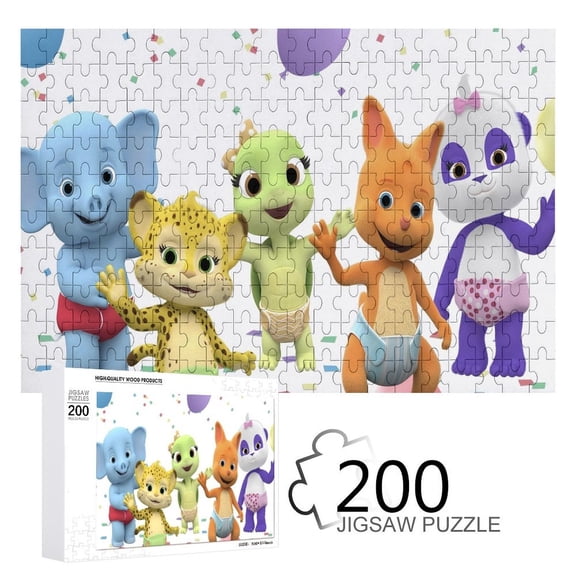 200 PCS for Word Party Jigsaw Puzzle Wooden Puzzles Game Home Decor Birthday Gifts High Quality