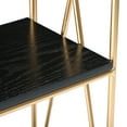 thumbnail image 3 of Creative Co-Op Wood and Gold Rectangle Wall Shelf, 3 of 4