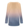 thumbnail image 5 of Idoravan Fashion Womens Casual Printing Pullover Tops Clearance Round Neck Long Sleeve Loose T-Shirt, 5 of 5