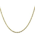 thumbnail image 2 of Primal Gold 10 Karat Yellow Gold 1.8mm Diamond Cut Extra-lite Rope Chain, 2 of 4