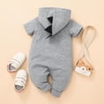 thumbnail image 3 of Sngxgn Baby Girls' Sleeveless Bodysuit Dress(Grey,68), 3 of 7
