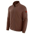 thumbnail image 2 of Men's J. Palmer Tan Cleveland Browns QB1 Full-Zip Sweatshirt, 2 of 5