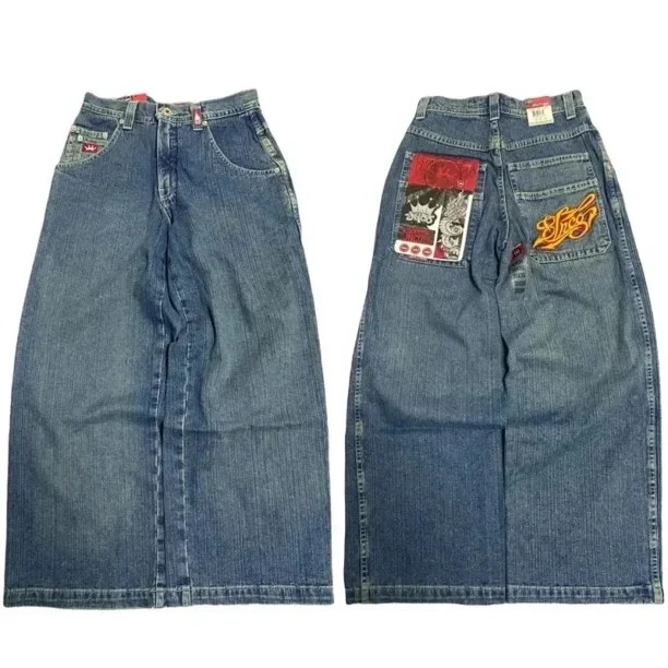 Y2K Hip Hop JNCO Jeans New Harajuku Summer Denim Pants Mens