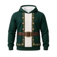 thumbnail image 3 of JAJAHO Kids Boys Christmas Hoodie 3D Printed Funny Santa Hoodie Xmas Holiday Party Tops For 1-16 Years, 3 of 5