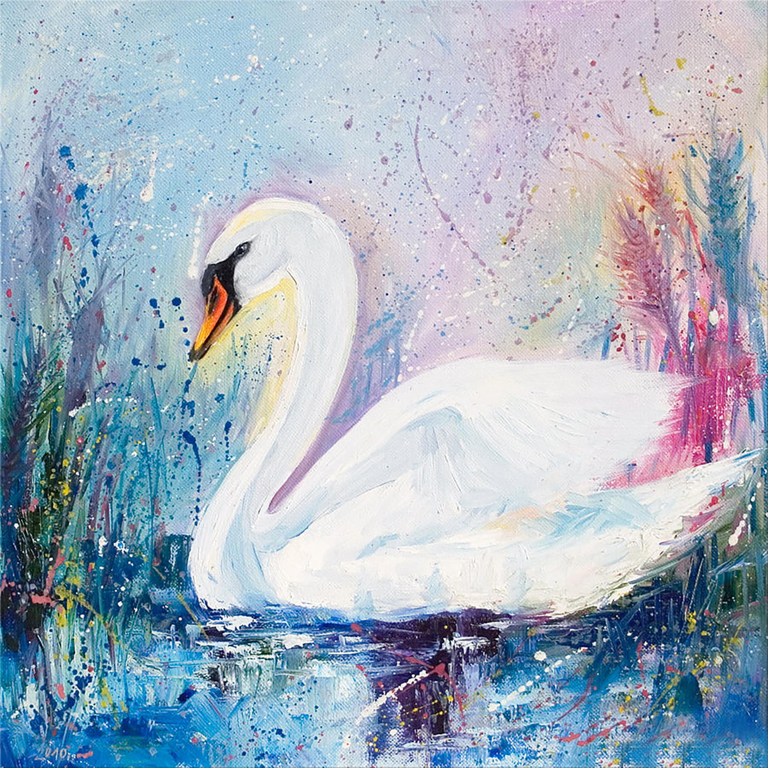 Car Tower Swan 5D Diamond Painting Embroidery Cross Stitch Picture Art Handmade