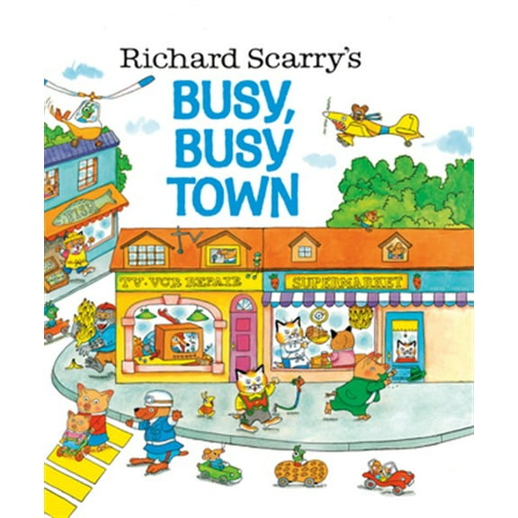 Pre-Owned Busy Busy Town by Richard Scarry (Paperback), Busy Busy Town (Golden Look-Look Book), Children's Books, English
