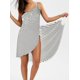 thumbnail image 1 of Plus Size Beach Towel Women Robes Bath Stripe Summer Towel Dress Girls Fast Drying Beach Spa Magical Nightwear Sleeping yaoshenbao LED, 1 of 2