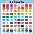 thumbnail image 2 of Marcadores de alcohol SALAHEYO 80 colores para pintar y dibujar, 2 of 8
