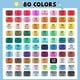 thumbnail image 2 of Marcadores de alcohol SALAHEYO 80 colores para pintar y dibujar, 2 of 8