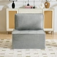 thumbnail image 5 of Modular Sofa, Light Grey Linen Wooden Frame Square Seat for Free Splicing, 32-Inch Solid Build with Good Resilience for Small Apartment Living Room and Multiple Decoration Styles, 5 of 10