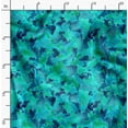 thumbnail image 2 of Soimoi Abstract Printed, Poly Canvas Fabric, Decor Sewing Fabric by The Yard 56 Inch Wide,Decorative Fabric for Curtains Tote Bags, Sea Green & Blue, 2 of 6