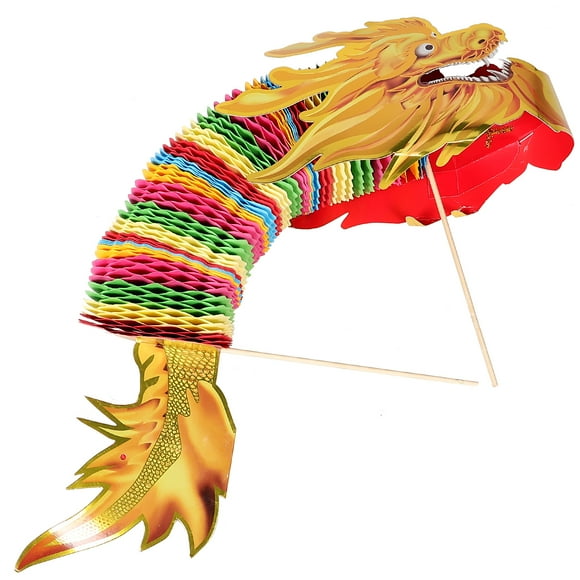 1Pack Red Paper Dragon 15.7X7.9X5.1Inch Chinese New Year Celebration Gift For Children