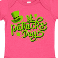 thumbnail image 4 of Inktastic St. Patrick's Day Hand Lettering with Green Top Hat Boys or Girls Baby Bodysuit, 4 of 5