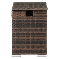 thumbnail image 5 of Iron Frame Gas Bottle Storage Rattan Side Table Brown Gradient, 40*40*57cm, 5 of 10