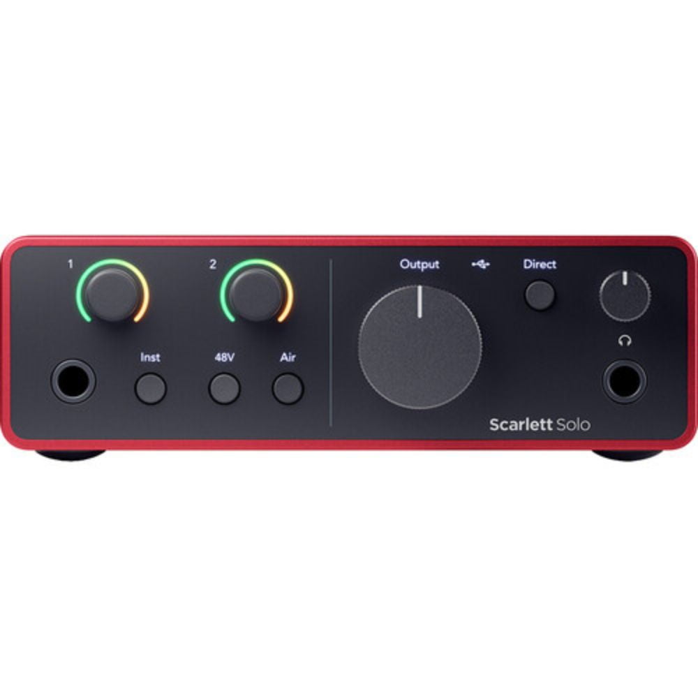 Focusrite Scarlett Solo USB-C Audio Interface (4th Gen) Bundle with Aston Microphones Element Microphone KIT and Kellards XLR-P20T Pro 20 ft XLR Microphone Cable, XLR Male to Female Cable 3-Pin