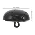 thumbnail image 2 of NUOLUX 6Ud Botones Grandes Negros Cubiertos De PU Para Personalizar Suéteres Y Prendas De Vestir, 2 of 8