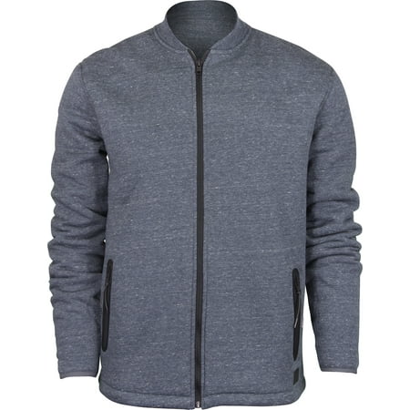 Quiksilver Mens Kurow Sherpa Bomber Fleece - Blue Nights Heather