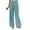 Blue, variant on WCMZJ Womens Elastic High Waist Wide Leg Pants Lightweight Loose Long Pants Plus Size Solid Color Pull On Trousers